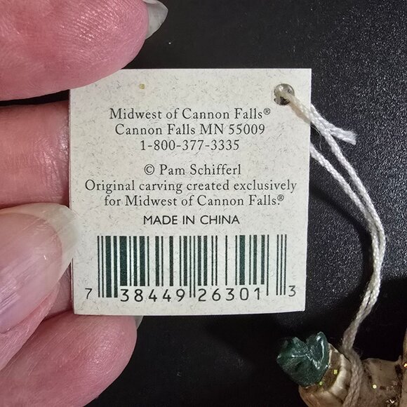 NWT Pam Schifferl White Winter Santa Ornament Tree Stars Handcrafted by Midwest - Picture 9 of 12